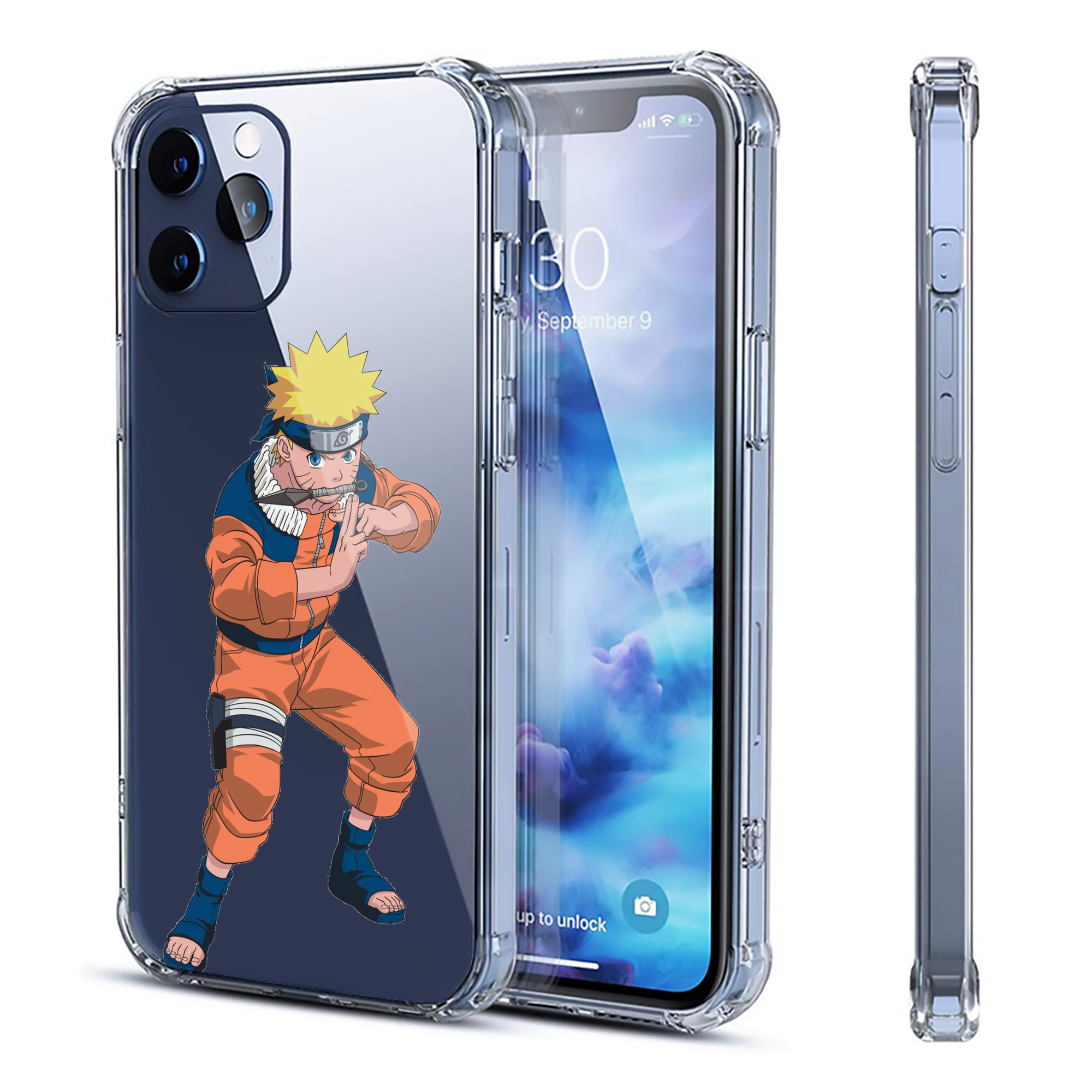 （画像用） NARUTO -ナルト- うずまき ナルト Uzumaki Naruto 【iPhone 12シリーズ対応】透明スマホケース（クリアソフトケース）